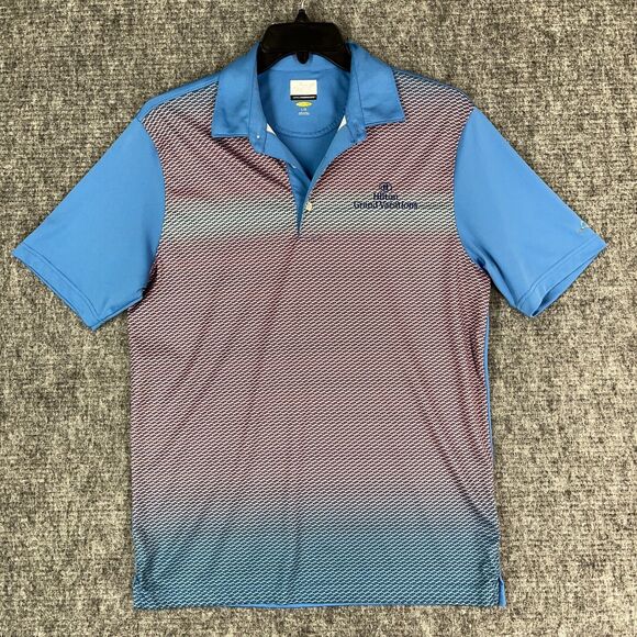 Greg Norman Shirt Large Mens Golf Polo Hilton Basic‎ Rugby Microfiber Play Dri - Picture 1 of 12
